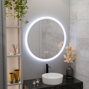 Okrúhle LED zrkadlo, 50 cm, Noxia Touch, Demister System, Stmievateľné