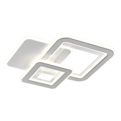 Námestie LED LED, 34 W, 3 štvorce, studené/horúce/neutrálne svetlo, biele