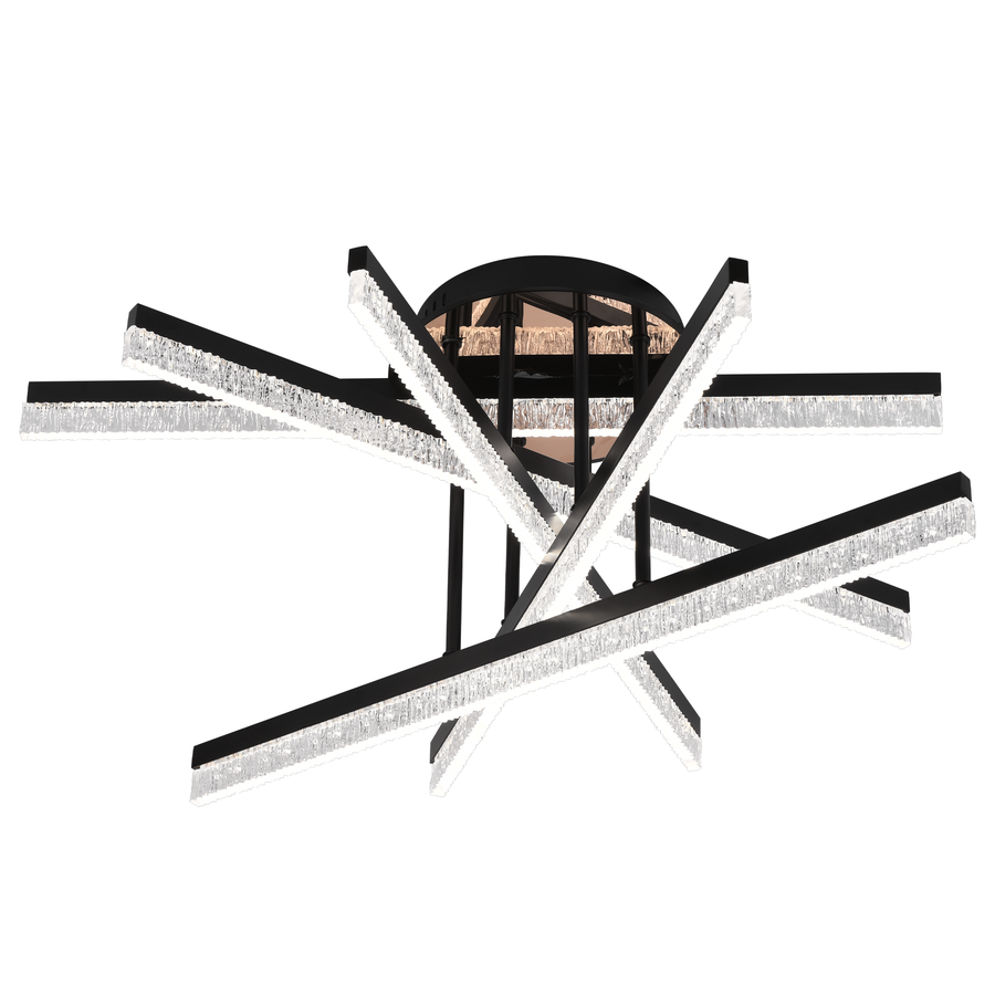 LED luster s diaľkovým ovládaním LT179/5BK, 67W, 5 prvkov, studené/teplé/neutrálne svetlo, stmievateľné, čierny