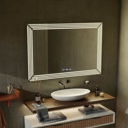 Zrkadlo LED obdĺžnikový 60x80 cm