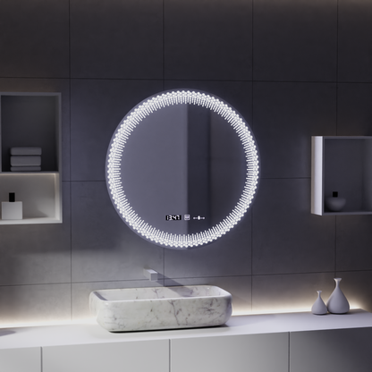 60 cm okrúhle LED zrkadlo - Stellaire Touch System Neznámy deaktivácia