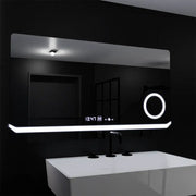 Zrkadlo LED obdĺžnikový 80x60cm Definícia Motionglow Marcello Demontačné hodinové odmrazovanie systému