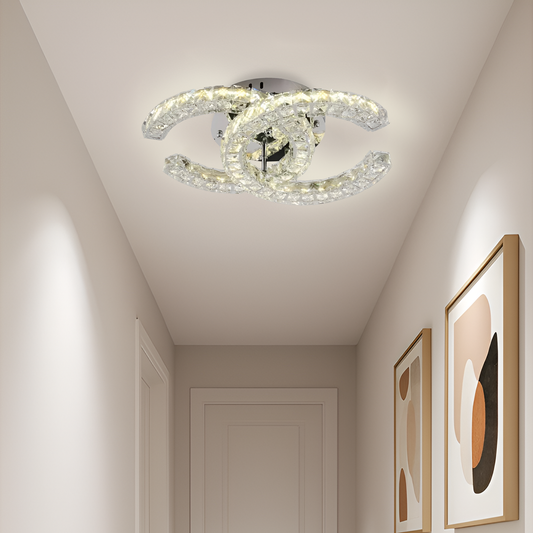 LED kryštál LULUS s diaľkovým ovládaním shia 27W SMOLNÉ SILVER