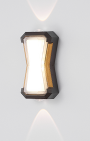 Fantázia aplikuje exteriér a interiér LED, 2 zdroje x 1w, IP65, kovové, čierne, 3000K