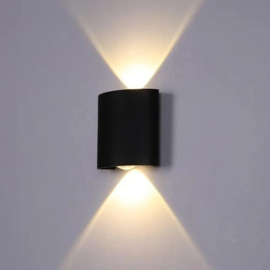 Fantázia aplikuje exteriér a interiér LED, 2 zdroje x 1w, IP65, kovové, čierne, 3000K