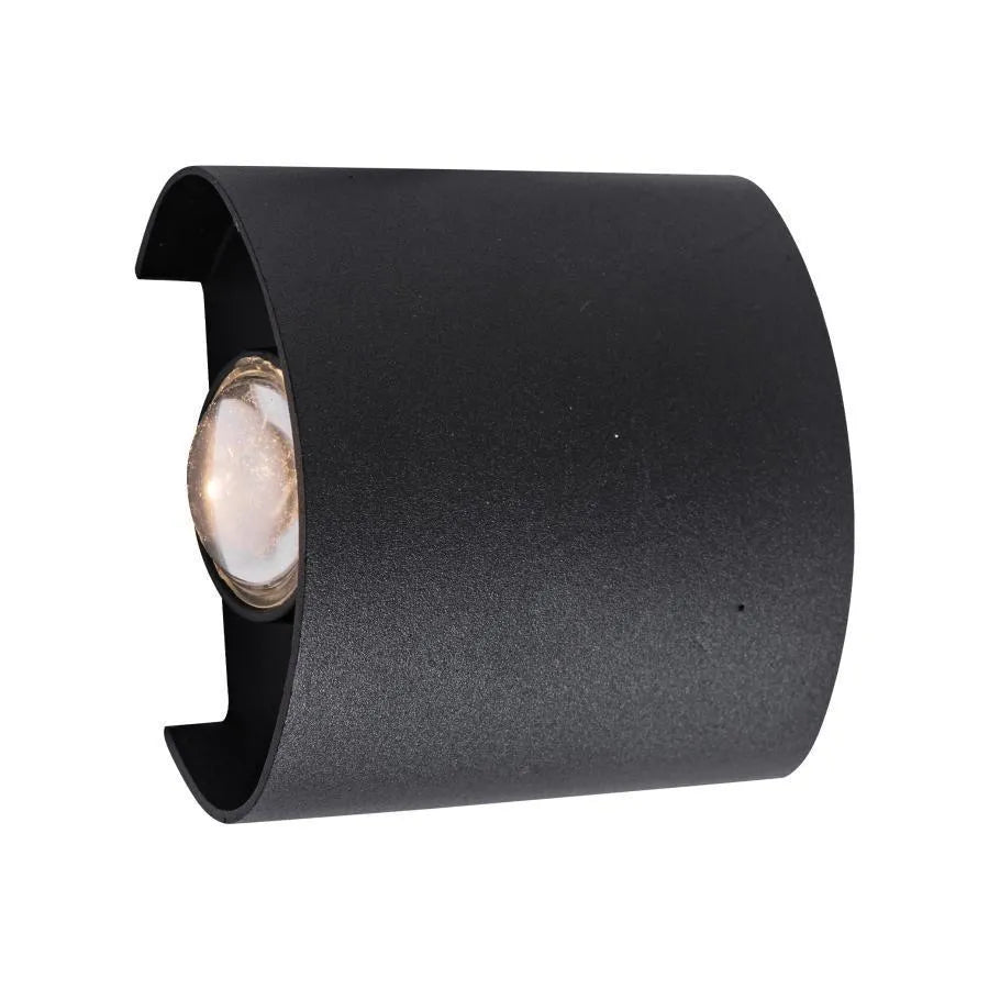 Fantázia aplikuje exteriér a interiér LED, 2 zdroje x 1w, IP65, kovové, čierne, 3000K