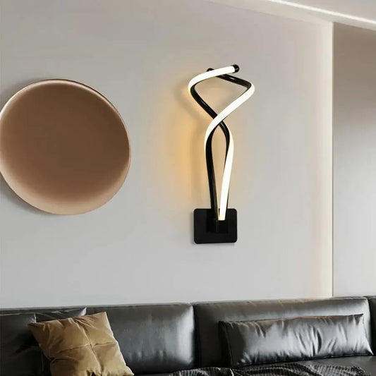 Naneste Aubrie LED, 40 W, čierna s bielym, studeným/horúce/neutrálne svetlo