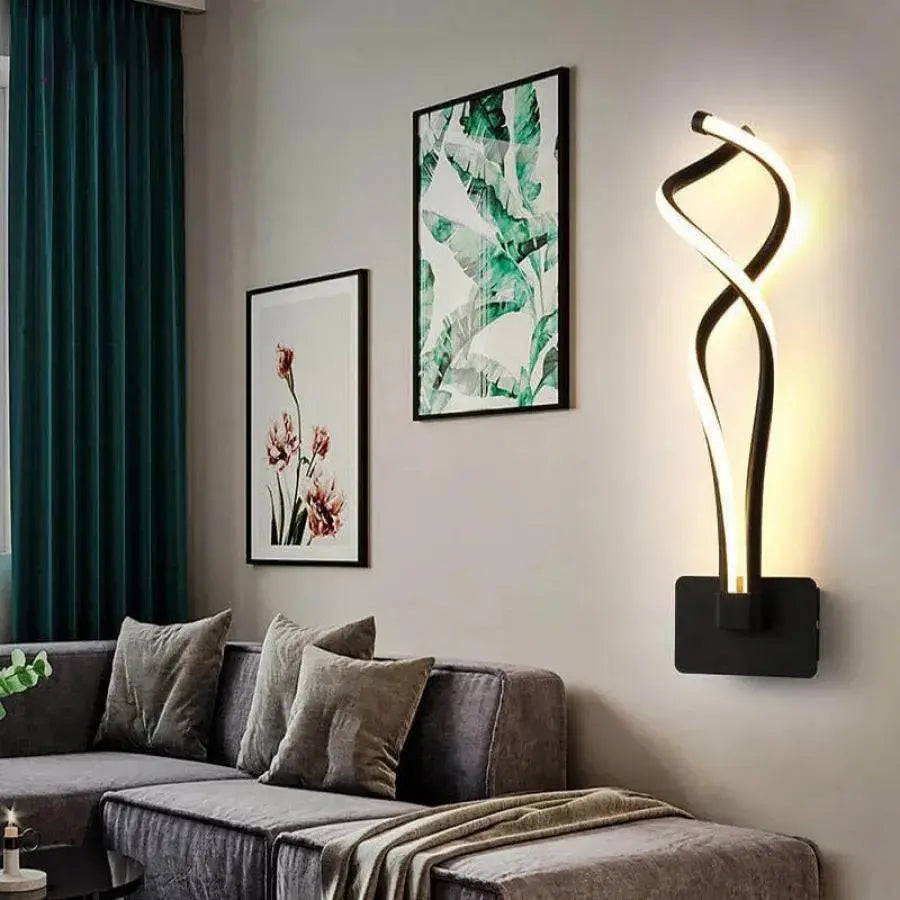 Naneste Aubrie LED, 40 W, čierna s bielym, studeným/horúce/neutrálne svetlo
