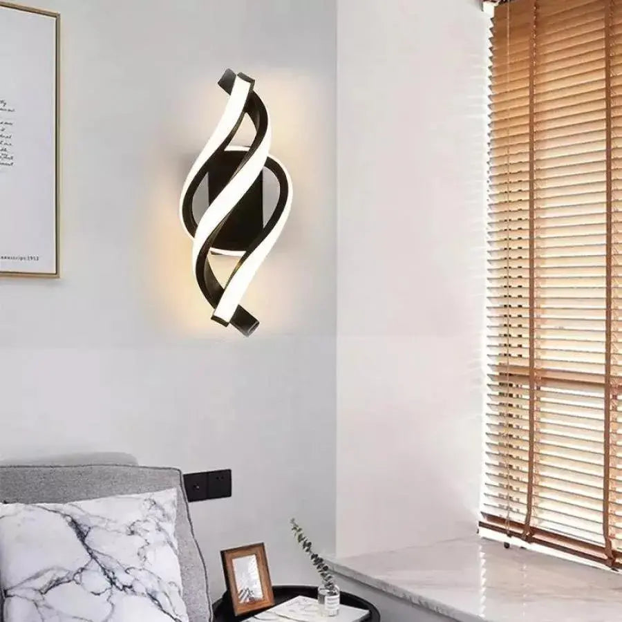 Naneste LED lúč 20W WAVY Cold/Hot/Neutrálny kov a čierny silikón