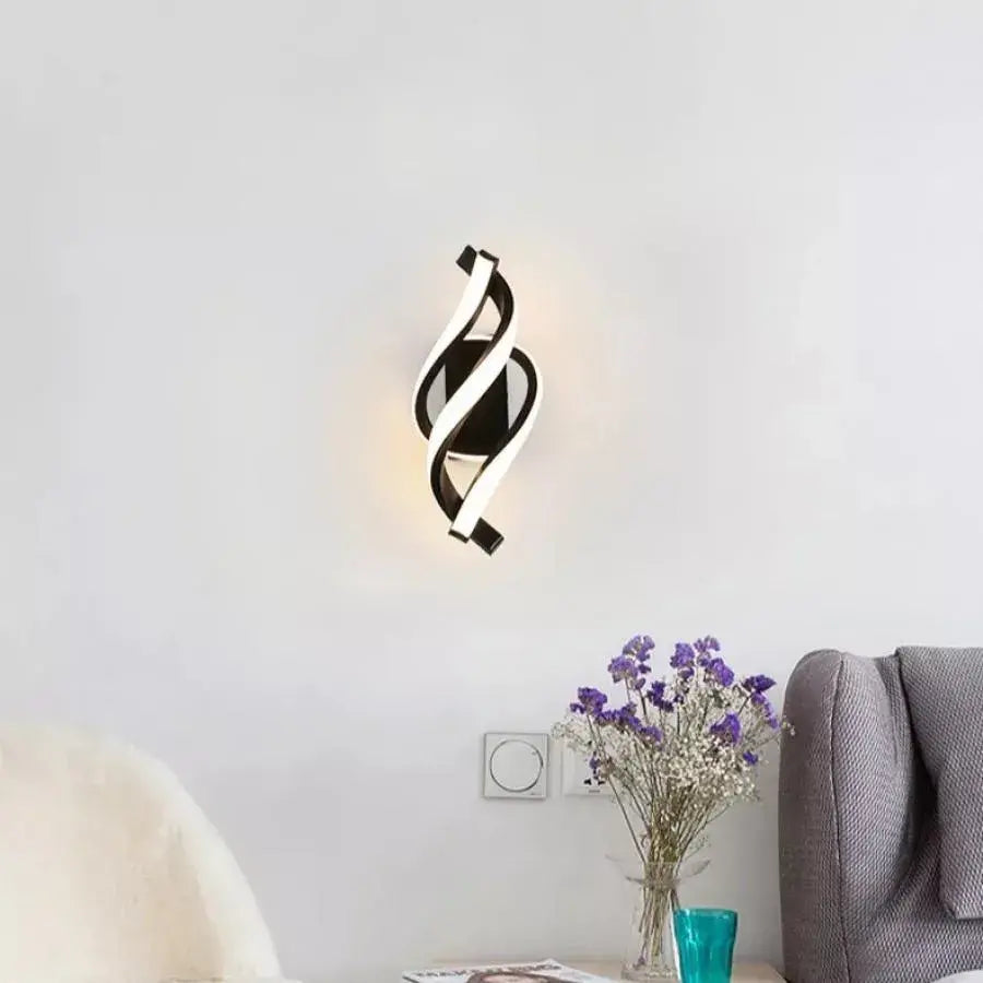 Naneste LED lúč 20W WAVY Cold/Hot/Neutrálny kov a čierny silikón