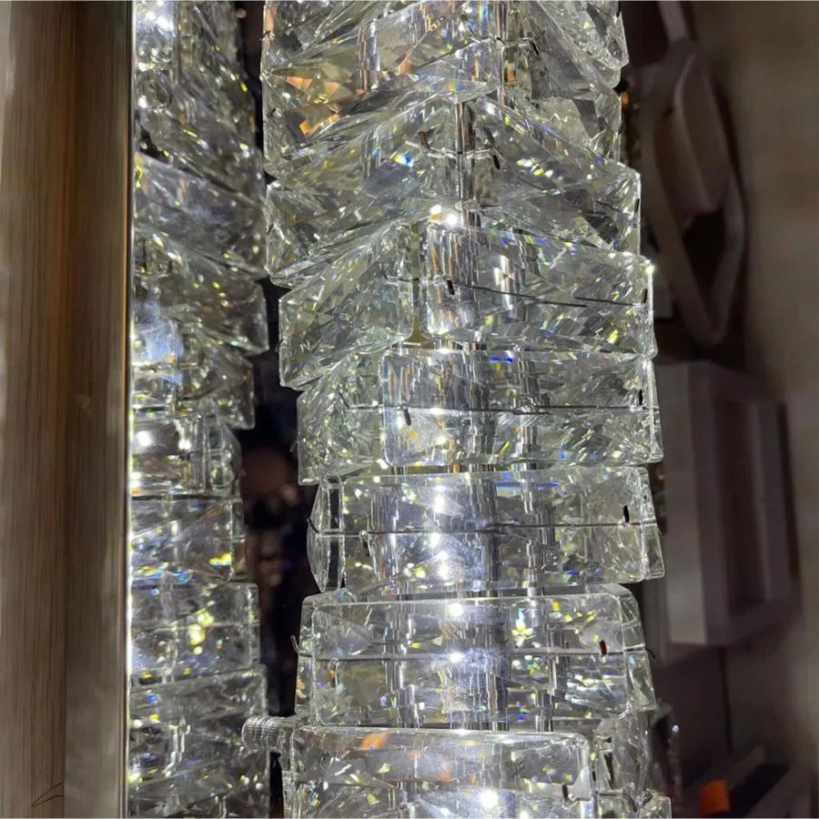 Naneste striebro LED Crystal Betina 32 W