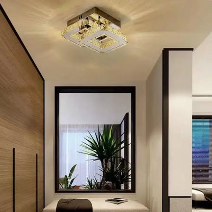 LED LED LED Crystal Jeremiah 32 W Striebro
