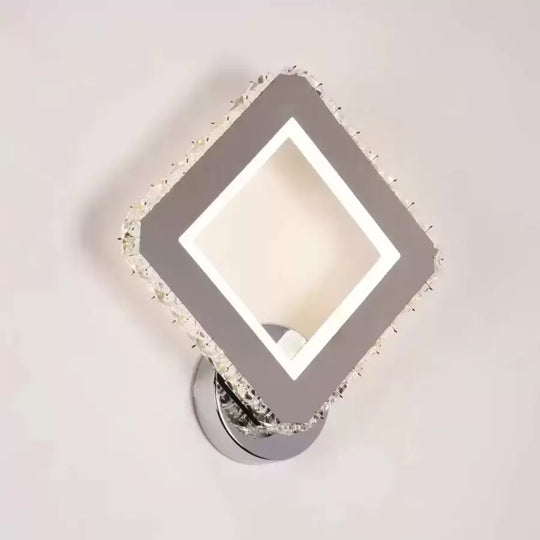 Cristal Santana 34W strieborná LED interiérová nástenná lampa Predvolený názov Alessandro Design