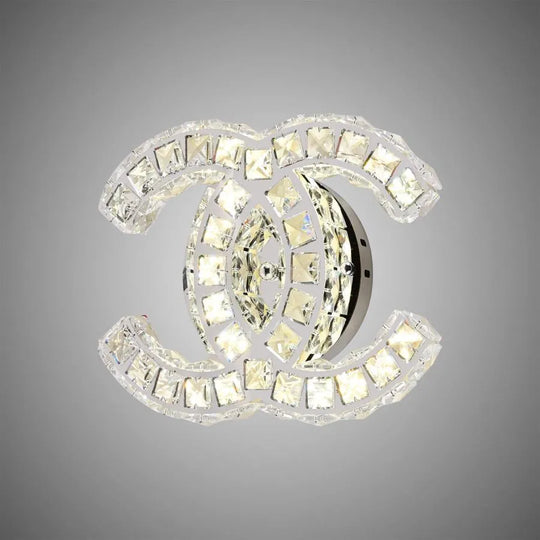 Krištáľové LED nástenné svietidlo YANIRA 28W, studené/teplé/neutrálne svetlo, lesklý Chrome Luster LED Crystal Predvolený názov Alessandro Design