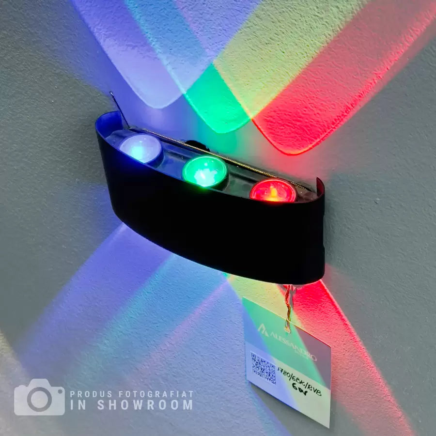 Fantázia aplikuje LED RGB interiér/exteriér, 6 zdrojov x 1W, IP65, čierna, 3000K
