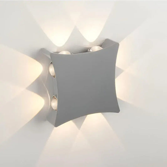 Naneste vonkajšie hojo LED, 8W, kov, biele