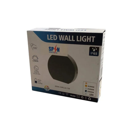 Aplikujte vonkajšiu LED LED OLIEN 7W 6000K IP65 BLACK