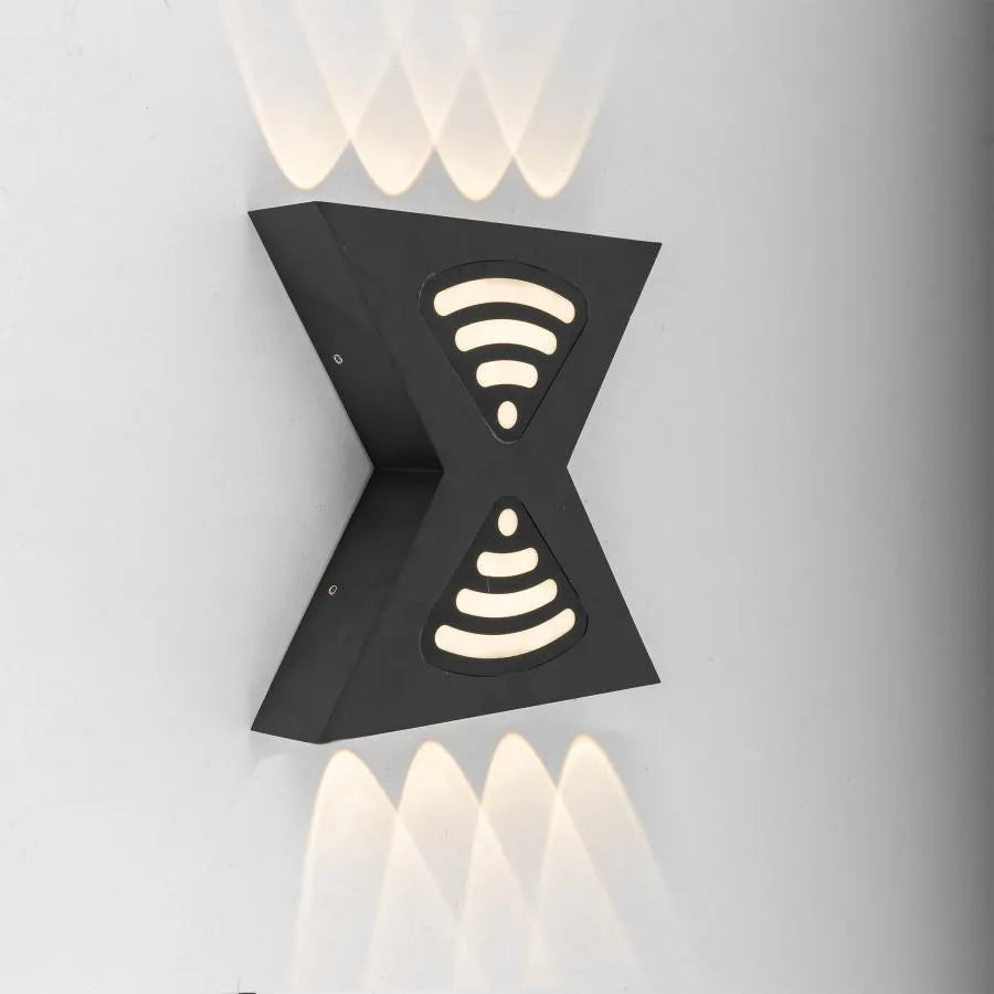 Aplikujte exteriér LED retelis, 12W, kov, čierny
