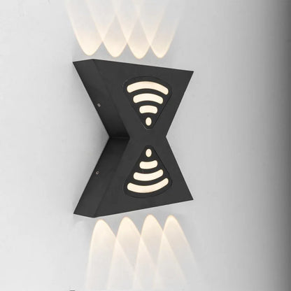 Aplikujte exteriér LED retelis, 12W, kov, čierny