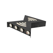 Aplikujte exteriér LED retelis, 12W, kov, čierny