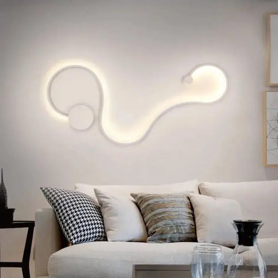 LED lampa Deborah 38W Dekoratívne studená/teplá/neutrálna svetlý kov a biele silikónové interiérové ​​lampy Predvolený názov Alessandro Design