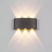 Fantázia aplikuje exteriér a interiér LED, 6 zdrojov x 1w, IP65, kovové, čierne, 3000K