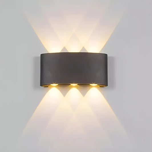Fantázia aplikuje exteriér a interiér LED, 6 zdrojov x 1w, IP65, kovové, čierne, 3000K