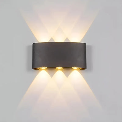 Fantázia aplikuje exteriér a interiér LED, 6 zdrojov x 1w, IP65, kovové, čierne, 3000K