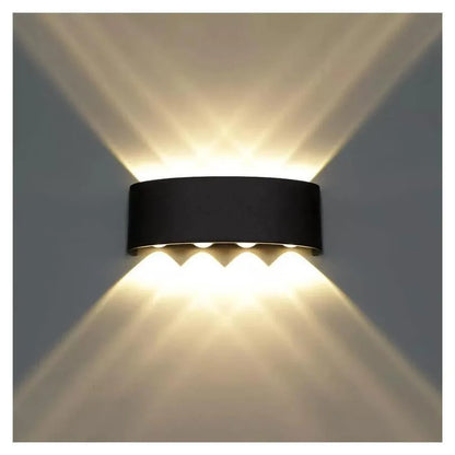Fantázia aplikuje exteriér a interiér LED, 8 zdrojov x 1w, IP65, kovové, čierne, 3000K