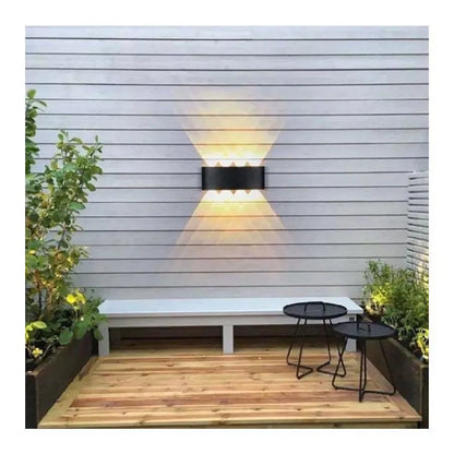 Fantázia aplikuje exteriér a interiér LED, 8 zdrojov x 1w, IP65, kovové, čierne, 3000K