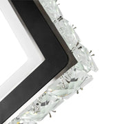 Aplikujte Terrano LED s kryštálmi, štvorcami, 24 W, studenou/horúcou/neutrálnou, čiernou a nehrdzavejúcou farbou
