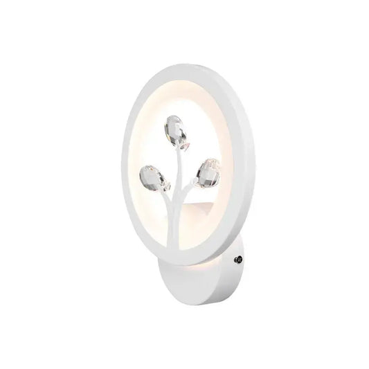 Aplikujte Daisy LED, 13W, studené/horúce/neutrálne svetlo, biele s kryštálom
