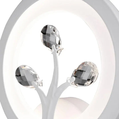 Aplikujte Daisy LED, 13W, studené/horúce/neutrálne svetlo, biele s kryštálom