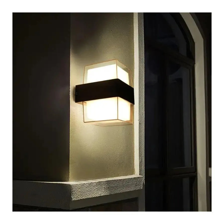 Aplikujte exteriér LED Milos, čierna, 3000K, IP.65