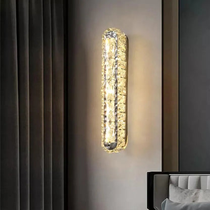Aplikujte Priscila LED, 5W, krištáľ, lesklý chróm, horúce/studené/neutrálne svetlo