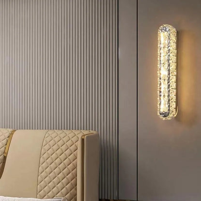 Aplikujte Priscila LED, 5W, krištáľ, lesklý chróm, horúce/studené/neutrálne svetlo