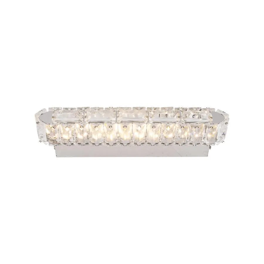 Aplikujte Priscila LED, 5W, krištáľ, lesklý chróm, horúce/studené/neutrálne svetlo