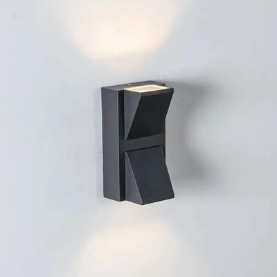 Aplikujte exteriérový šarlátový LED, 6W, čierna, 3000K