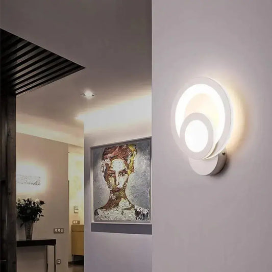 Naneste mestskú LED LED 19 W Round Light Cold/Warm/Neutra Acryl a White Metal