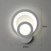 Naneste mestskú LED LED 19 W Round Light Cold/Warm/Neutra Acryl a White Metal