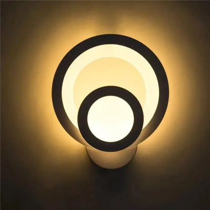 Naneste mestskú LED LED 19 W Round Light Cold/Warm/Neutra Acryl a White Metal