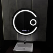 Zrkadlo LED Round 60 cm Visio Motionglow Marcello System Odmrazovanie hodín a teplomer premietateľnú kozmetiku