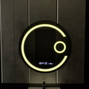 Zrkadlo LED Round 60 cm Visio Motionglow Marcello System Odmrazovanie hodín a teplomer premietateľnú kozmetiku