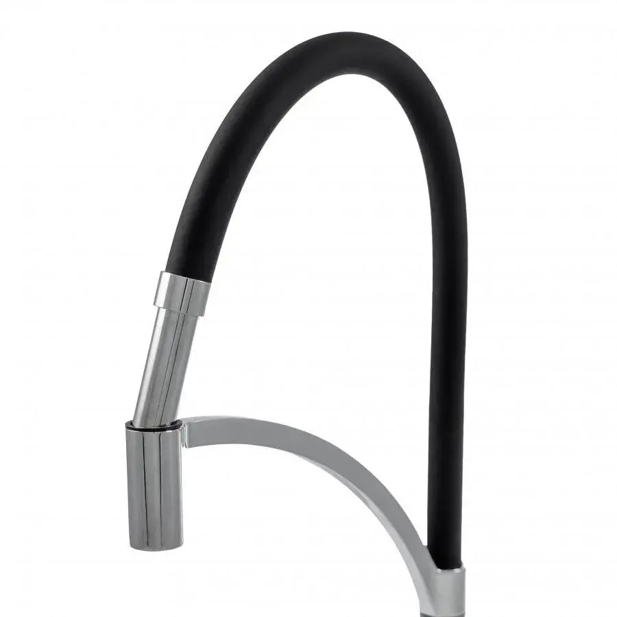 Kuchynská batéria, sanitárna mosadz, Chrome Black, WZX/2019