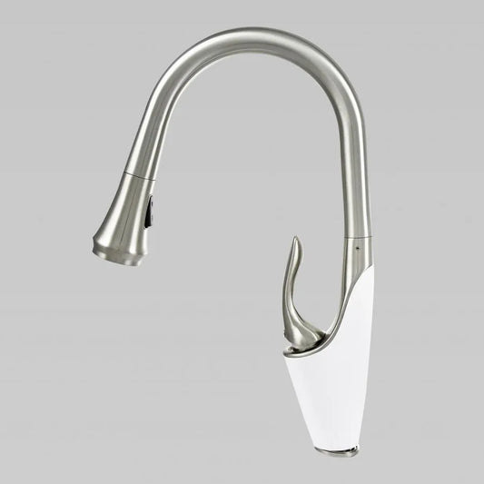 Kitchen battery with extractable shower, sanitary brass, chrome, w054