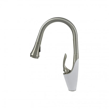 Kitchen battery with extractable shower, sanitary brass, chrome, w054