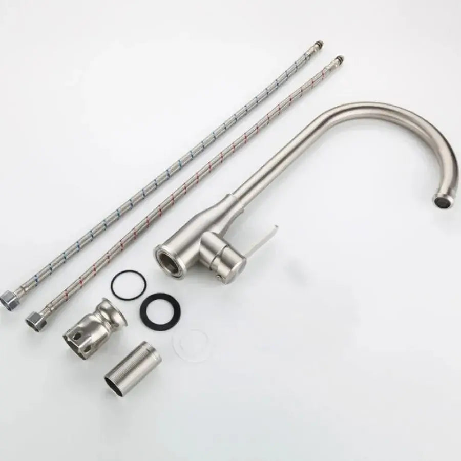 Kuchynská batéria, nehrdzavejúca oceľ 304, satén, CF010