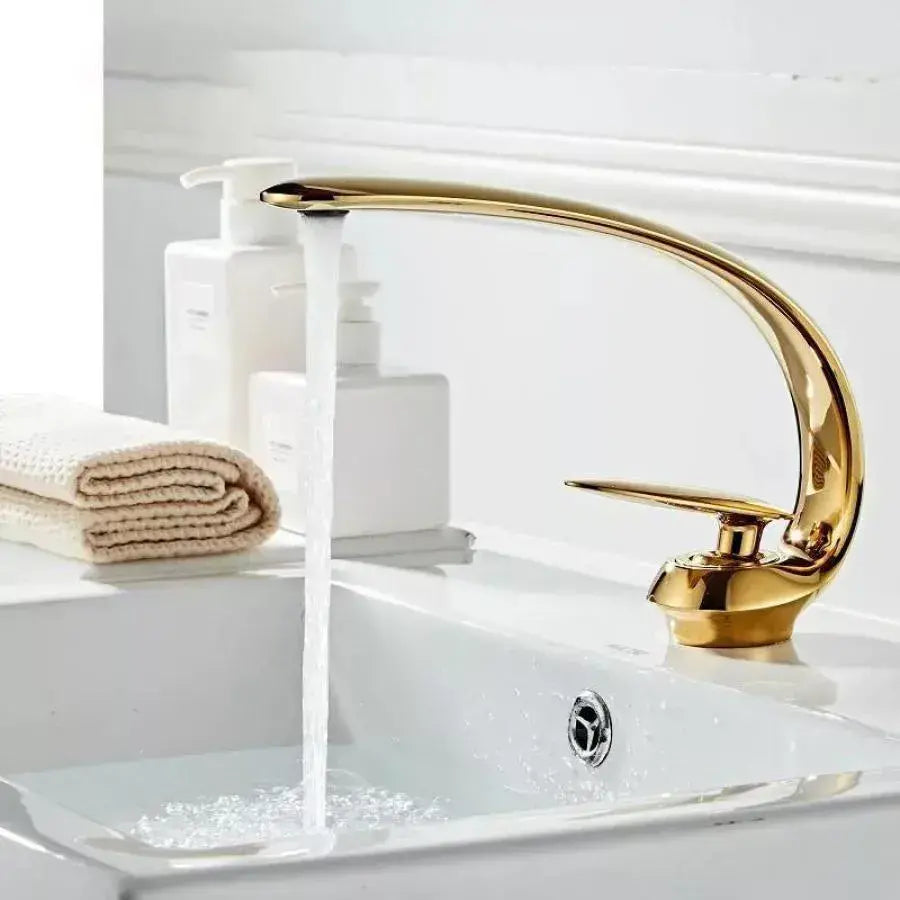 Batéria Washbasin, sanitárna mosadz, zlato, OD/2054