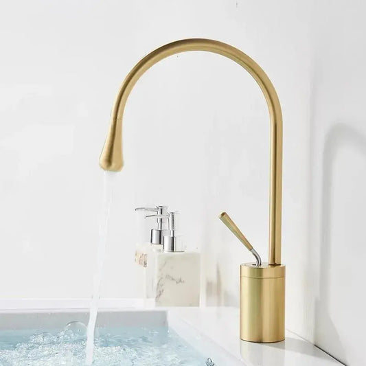 Batériu Washbasin, sanitárna mosadz, zlato, WZY/325/B