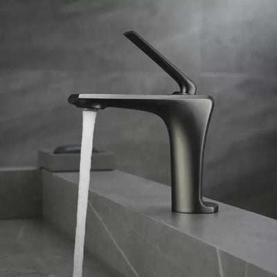 Batériu Washbasin, sanitárna mosadz, saténová šedá, 10007n